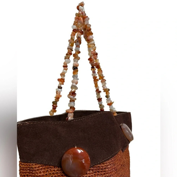 Angelica Morina original designs woven beaded beach purse - Picture 5 of 6